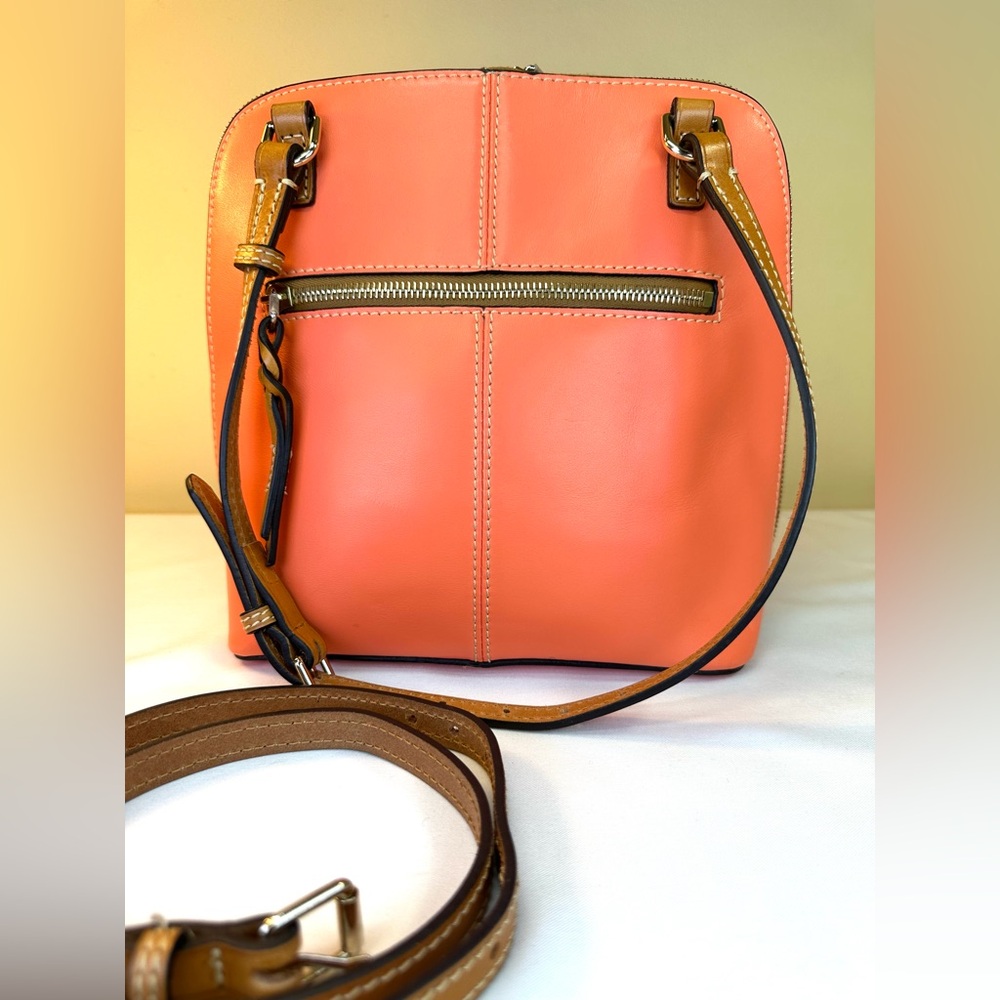 Dooney & Bourke Trixie Coral smooth leather shoulder/crossbody Convertible - Picture 5 of 14